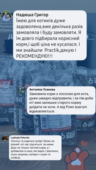 Їжа для котів «Свіжий лосось» Practik Simple - купити онлайн від українського виробника Practik, фото 24