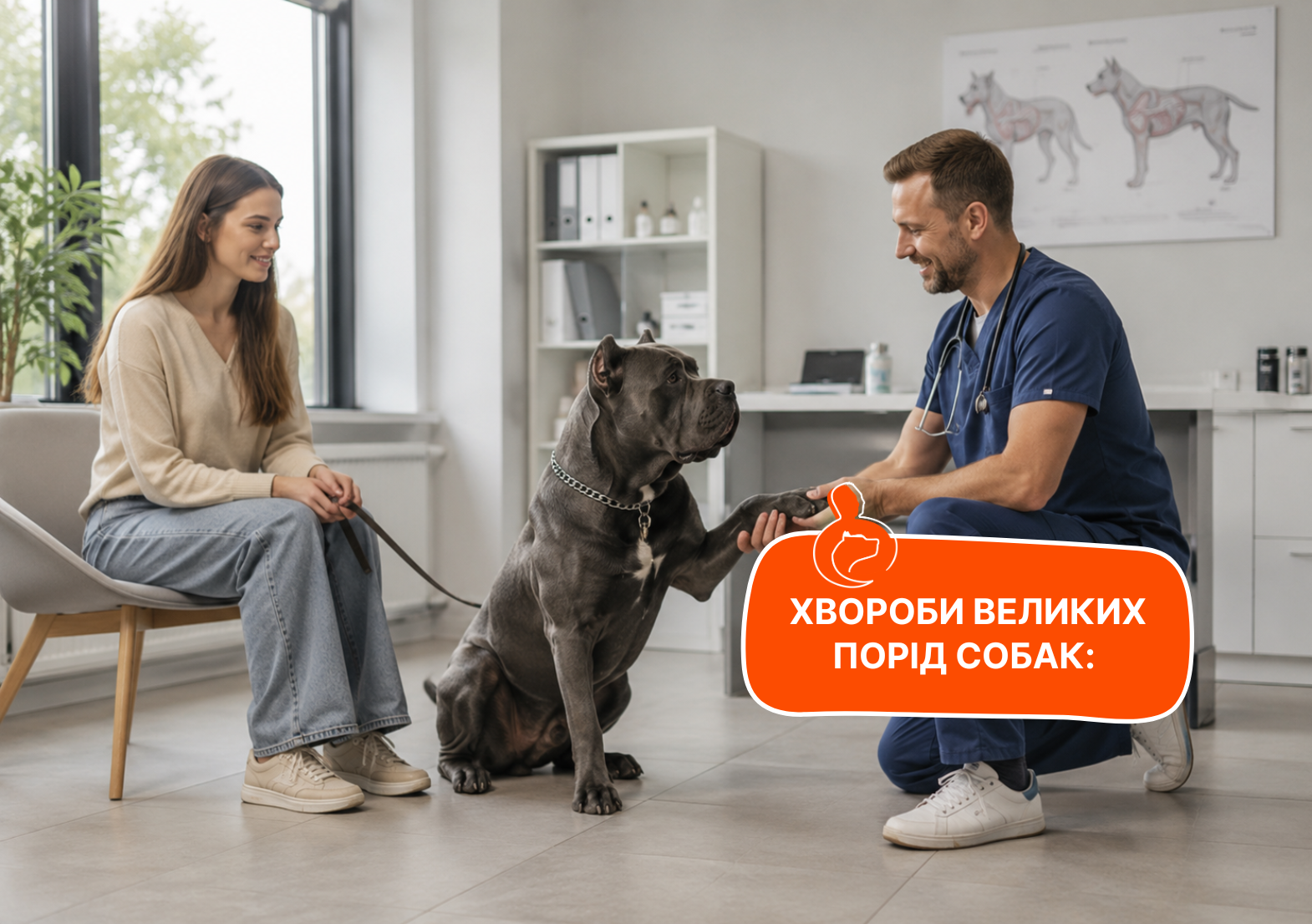 Хвороби великих порід собак: ризики, профілактика та роль харчування - стаття від експертів Practik, фото 1